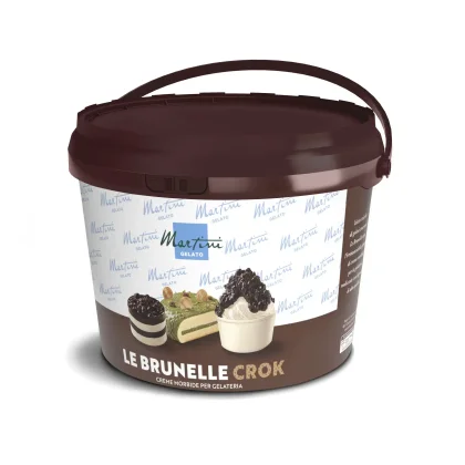 Barna műanyag tégely Martini Gelato "Le Brunelle Crok", lágy fagylaltkrém fagylaltozóknak