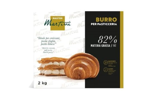 Master Martini 2kg cukrászati vaj 82% zsírtartalommal, croissant-nal és krémes leveles tésztával.