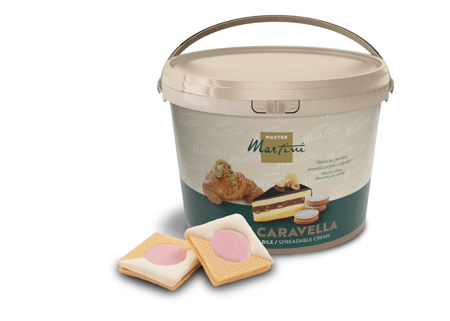 crema spalmabile post forno fragola secchio per pasticceri professionisti per pasticceria